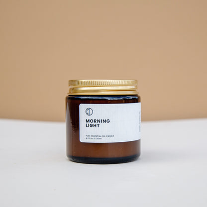 Morning Light (Neroli + Lime + Basil) | Amber Jar Candle