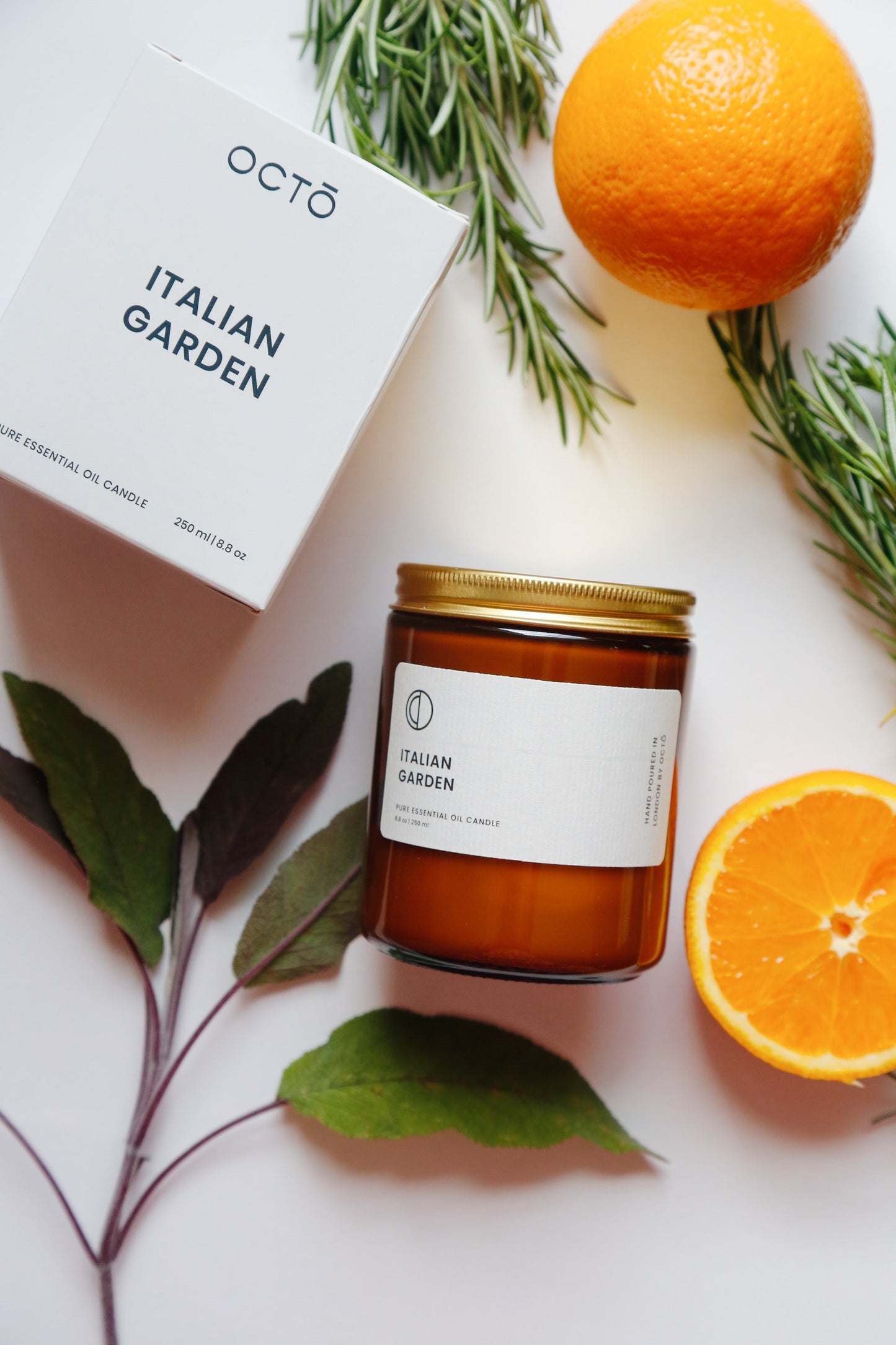 Italian Garden (Orange + Rosemary + Sage) | Amber Jar Candle