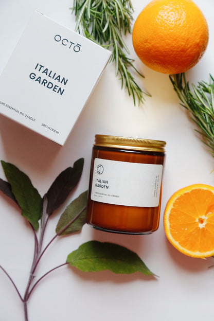 Italian Garden (Orange + Rosemary + Sage) | Amber Jar Candle