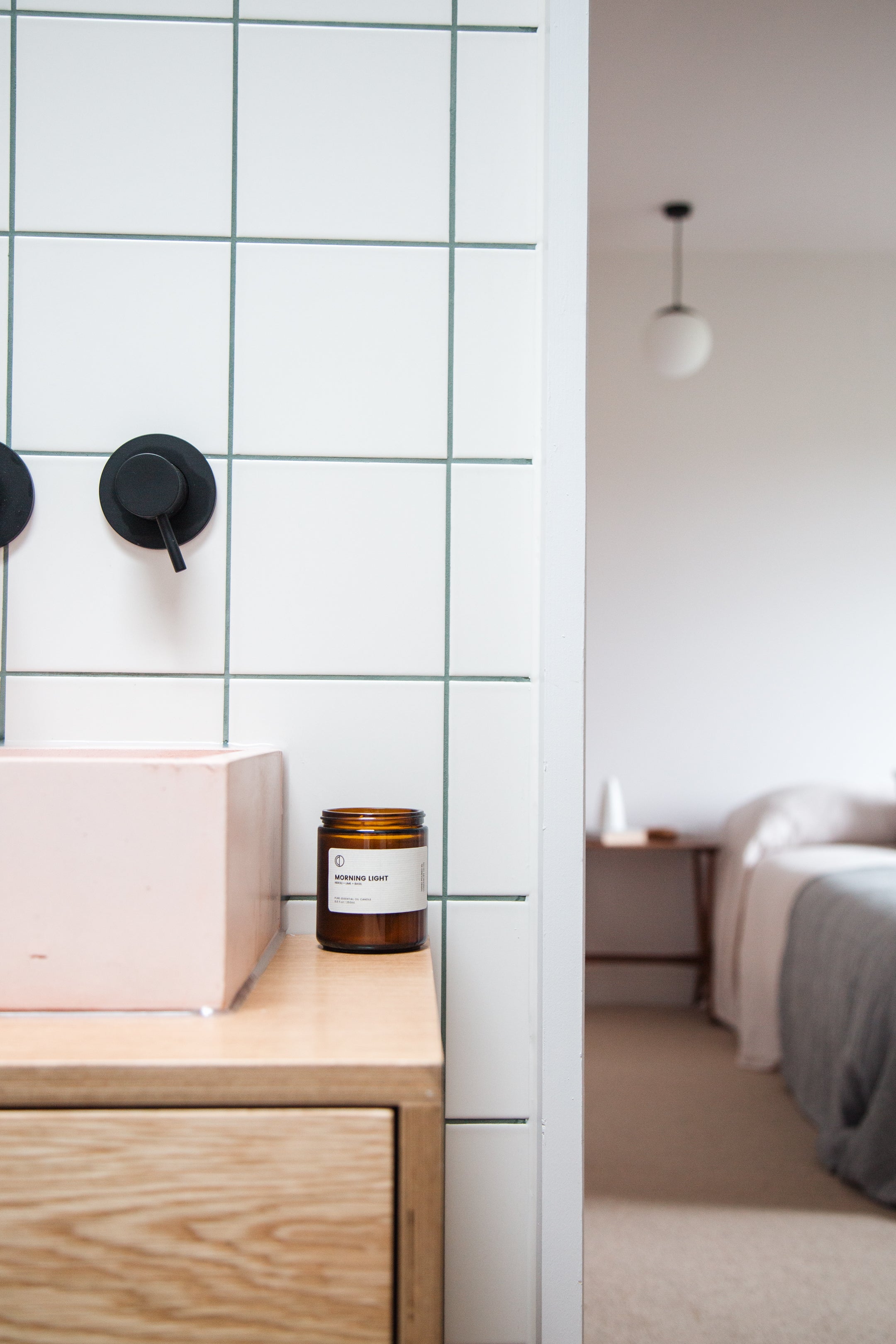 Morning Light (Neroli + Lime + Basil) | Amber Jar Candle