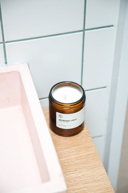 Morning Light (Neroli + Lime + Basil) | Amber Jar Candle