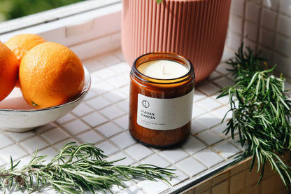 Italian Garden (Orange + Rosemary + Sage) | Amber Jar Candle