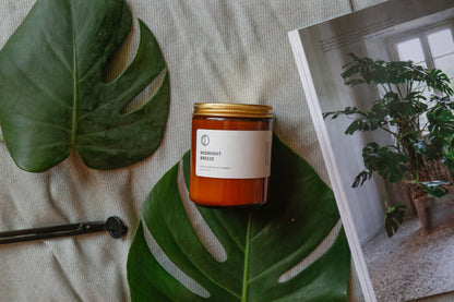 Midnight Breeze (Rose Geranium + Vetiver + Patchouli) | Amber Jar Candle