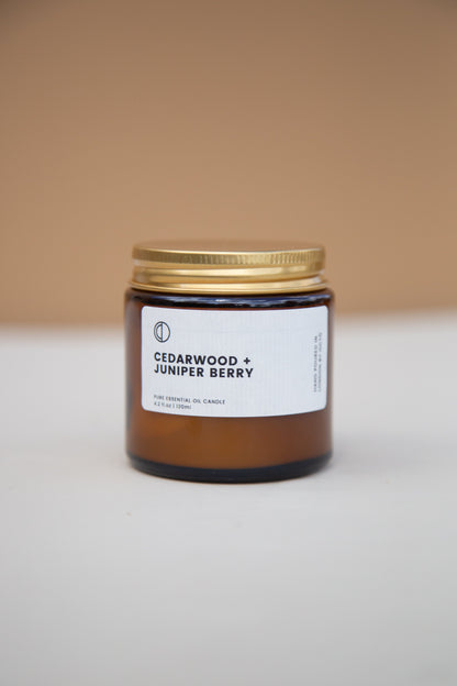Cedar + Juniper | Amber Jar Candle