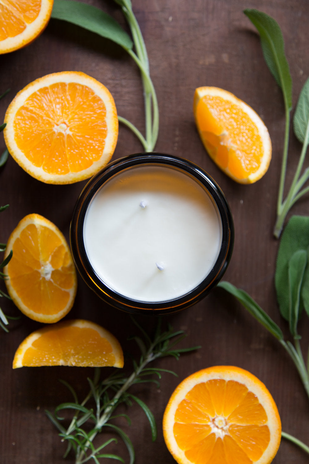 Italian Garden (Orange + Rosemary + Sage) | Amber Jar Candle