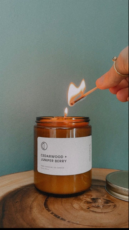 Cedar + Juniper | Amber Jar Candle
