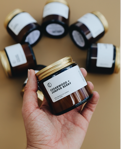 Cedar + Juniper | Amber Jar Candle