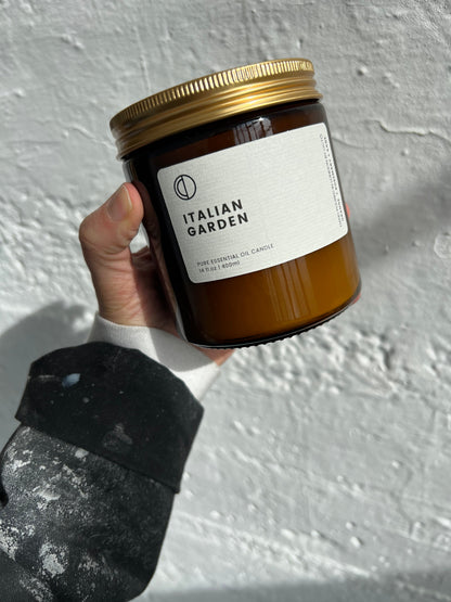 Italian Garden (Orange + Rosemary + Sage) | Amber Jar Candle