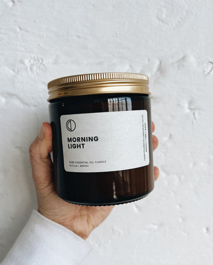 Morning Light (Neroli + Lime + Basil) | Amber Jar Candle