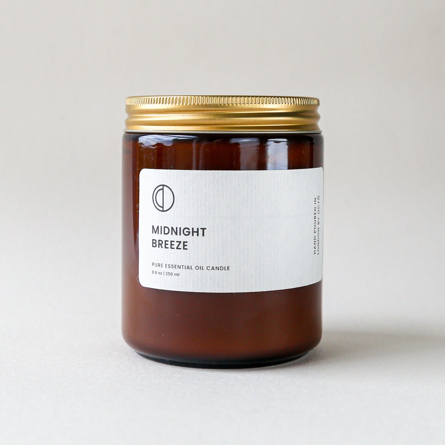 Midnight Breeze (Rose Geranium + Vetiver + Patchouli) | Amber Jar Candle