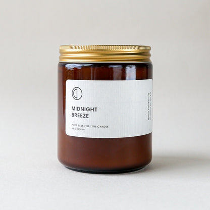 Midnight Breeze (Rose Geranium + Vetiver + Patchouli) | Amber Jar Candle