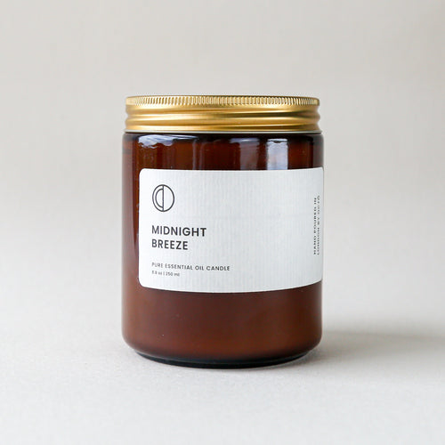 Midnight Breeze (Rose Geranium + Vetiver + Patchouli) | Amber Jar Candle
