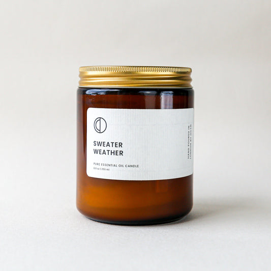 Sweater Weather (Pine + Spruce + Clove) | Amber Jar Candle